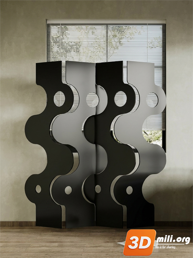 Folding screen Skp Files 